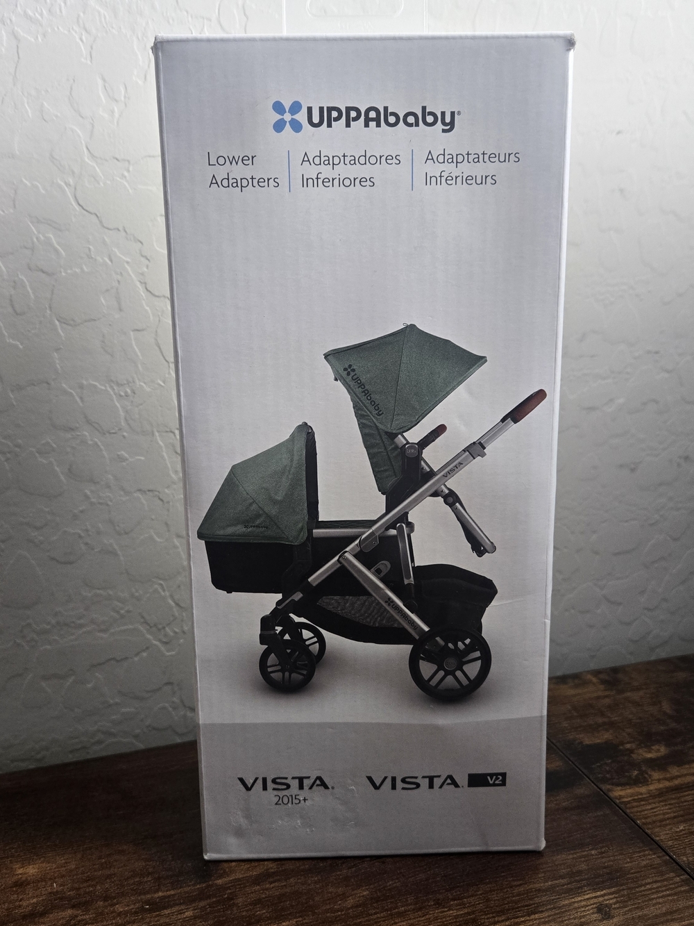 UPPAbaby Vista Lower Adapters (2015+ & Vista V2) - Black - Complete with Box & M